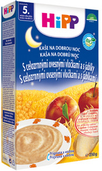 Instantní mléčná kaše na dobrou noc - s vločkami a jablky