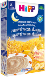 Instantní mléčná kaše na dobrou noc - s vločkami a banánem